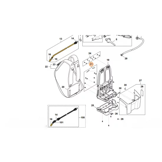 STIHL  Zestaw elementów mocujących 4854 007 1300